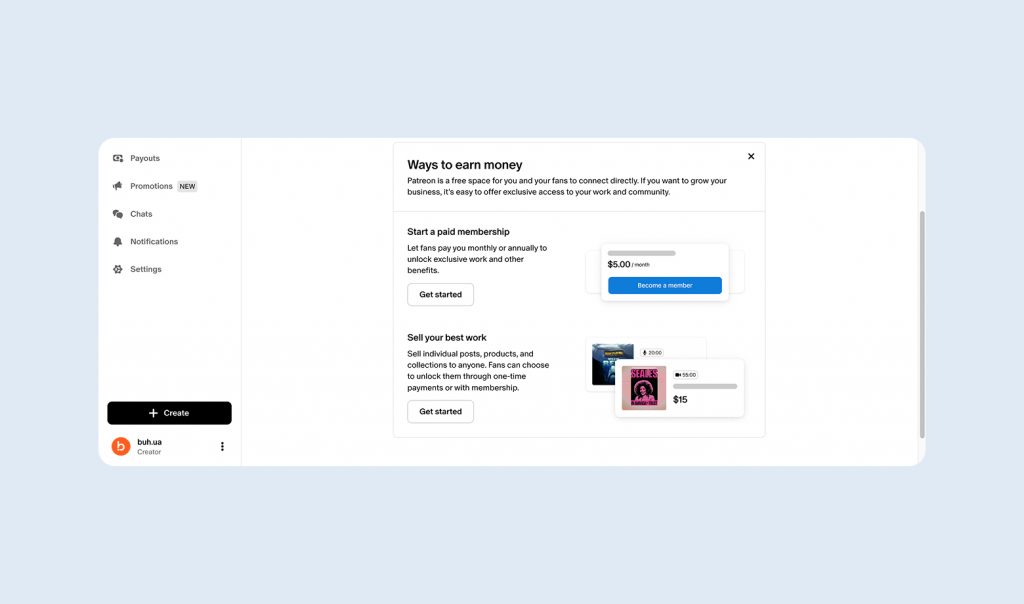 Account status (non-US)