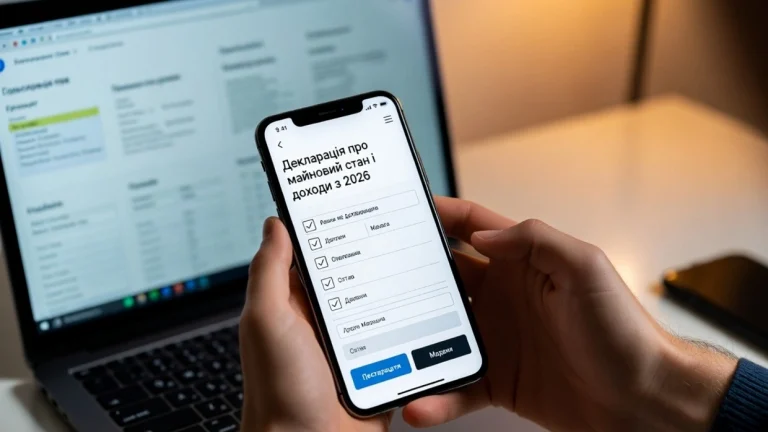 Declaration of Property Status and Income for Individual Entrepreneurs (FOP) on the General Tax System in Ukraine in 2026