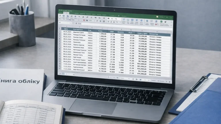 Книга обліку доходів ФОП 2026: як вести, де завантажити форми, штрафи за відсутність