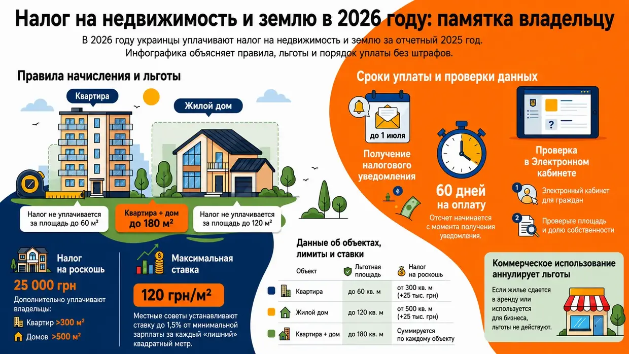 Налог на недвижимость и землю - памятка