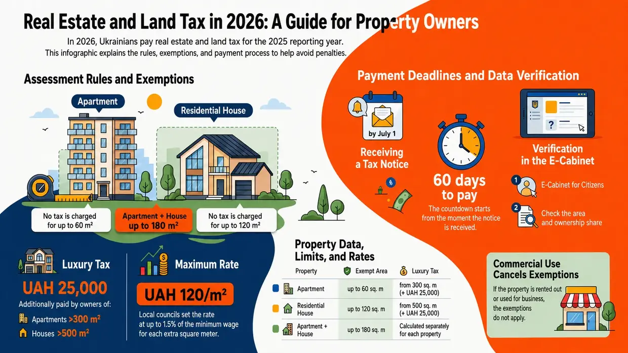 Real estate and land tax - a reminder