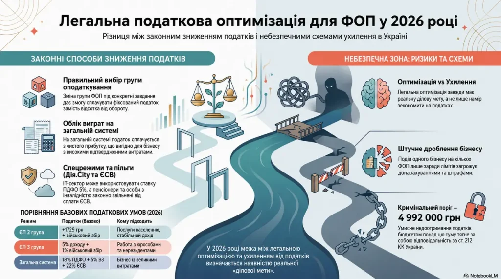 як законно зменшити податки ФОП