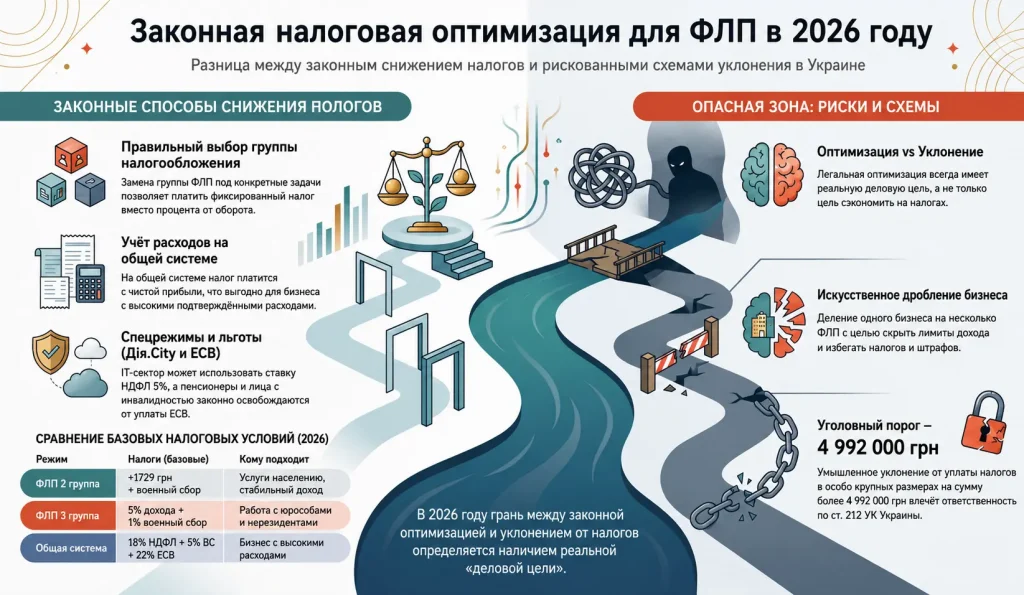 как законно уменьшить налоги ФЛП